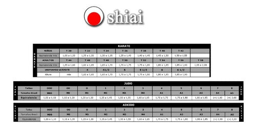 Shiai Judogi Shiai Tramado Mediano Blanco Talle 0-3 5