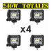 Arias 4 x 60W LED Auxiliary Lights Kit Total 240W Spot Flood 4x4 1