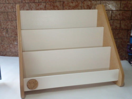 Biblioteca Infantil Montessori Blanca - Barnizada - Mdf18mm 1