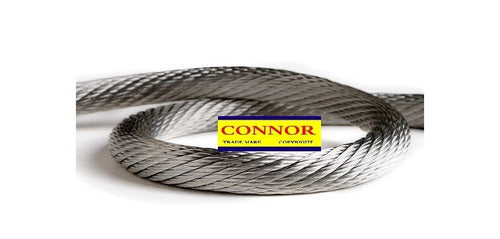 Connor Galvanized Steel Cable 4mm, 6x7+1 Roll of 100m 1