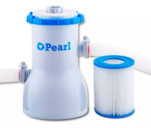 Pearl Filter Pump for Liner Pool + Fluvial Pompons 1