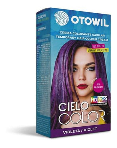 Otowil Tintura Color Fantasía Violeta Cielo Color X6un 0