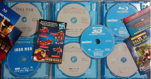 Iron Man Trilogy - Limited Edition 7-Disc Blu-ray 3D + 2D + DVD Original 6