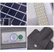 Solar Ledimp Luminaria Solar Luz Calida 60w Sensa Movimiento+ Soporte 6