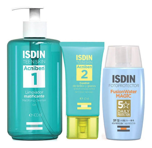 Isdin Acniben Acne Control Routine with Sunscreen 0