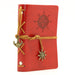 EvZ Retro Style Red Leather Journal 0