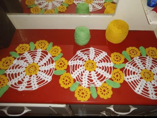 Handmade Crochet Table Runner 0