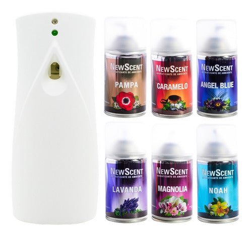 NewScent Automatic Sensor Dispenser + 6 Air Fresheners Kit 0