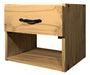 Sajo Kit 2 Floating Modern Nightstand with Drawer and Shelf - Wood 3