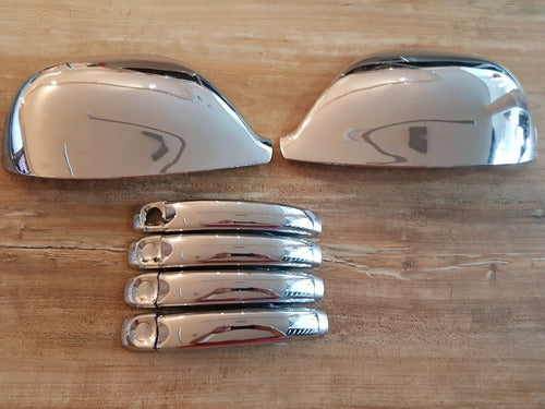 GF Kit 6 Pieces Chrome Mirror Covers and Handle Covers for Amarok 1