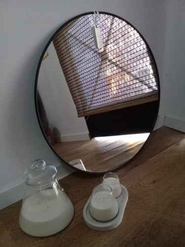 Decorative Round Circular Mirror with PVC Frame 60 cm 10