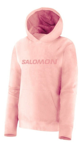 Salomon Polar Hoodie Women Pink - Onda Sports 0