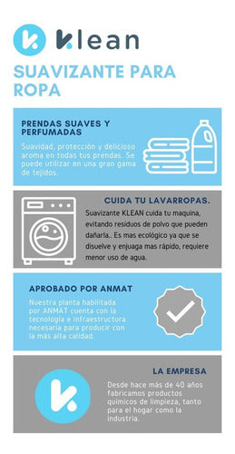 Klean Combo Lavavajilla Detergente 5L + Abrillantador 5L + Sal 2kg 5