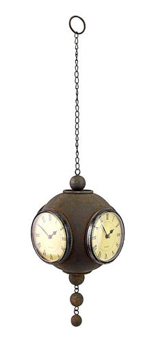 Design Toscano Grunge Victorian Four-Sided Hanging Sphere Clock 2