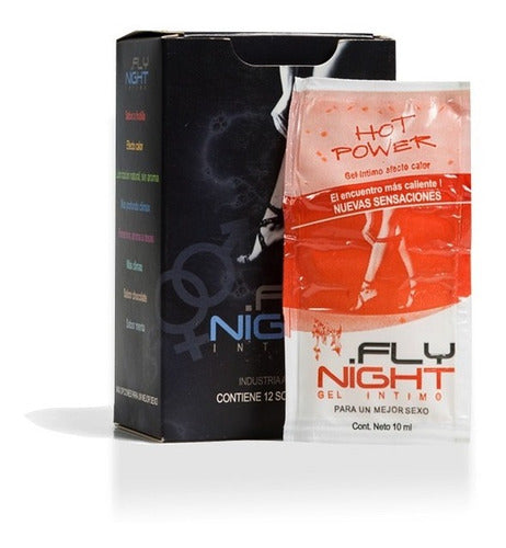 Fly Night Gel Intimo Lubricante Efecto Calor X12 Sobres 10cc 1