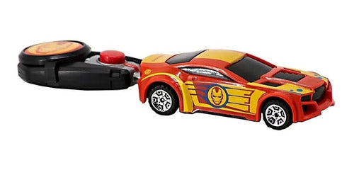 Avengers Cars Toy with Launcher Key Pusher New 24