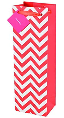 True Fabrication Chevron Wine Bags for 1 Bottle, Multicolor 1