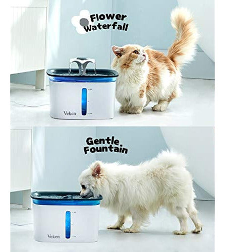 Veken 95oz/2.8L Automatic Pet Water Fountain 1