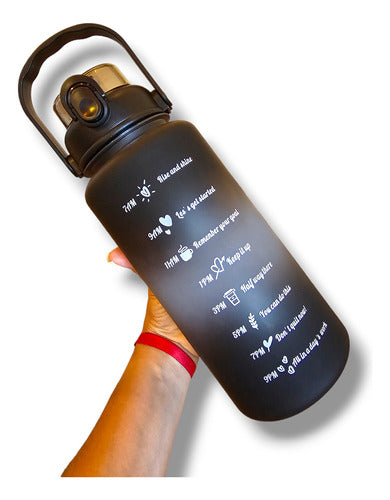 Set of 3 Motivational Sports Water Bottles with Time Tracker 25