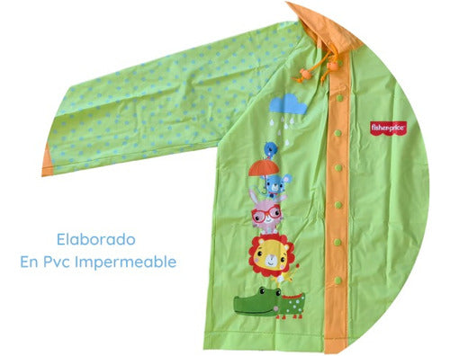 Fisher Price Kids Raincoat with Animal Print by Wabro 2