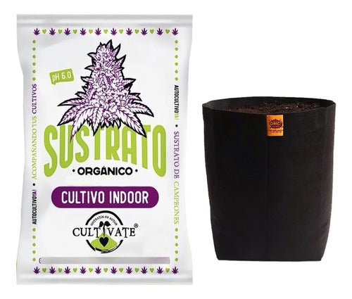 Cultivate Sustrato Cultivate Indoor 25L with OMG Fabric Pot 0