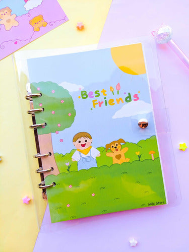 Milo Store A5 Transparent PVC 6-Ring Binder!! Journaling 5