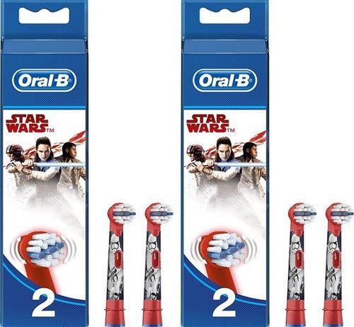 Oral-B Kids Star Wars Electric Toothbrush Replacement Brush Heads Pack of 2 (4 Total) 0