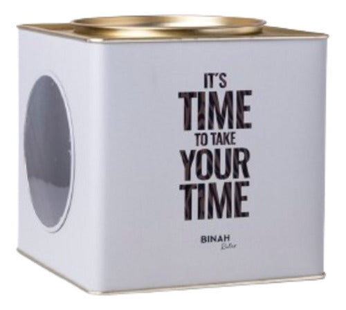 Binah Deco Lata Cookies Con Visor It´s Time 0