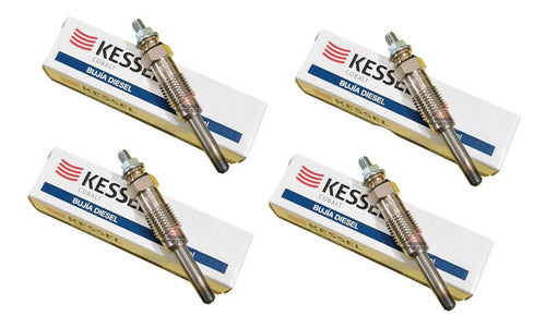 Kessel Kit X4 Preheating Glow Plugs Fiat Palio Siena 1.7 Diesel 0