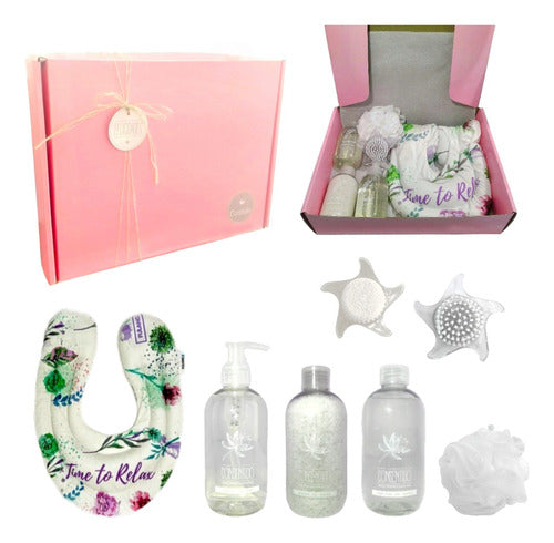 Luxurious Jasmine Spa Relaxation Gift Box Set - Happy Day - Kit Caja Regalo Mujer Box Spa Jazmín Relax Set N22 Feliz Día