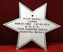 Grabados Artisticos Memorial Plate 17x15 Stainless Steel Star Shape 0