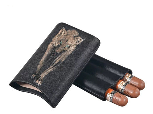 Premium Offer Combo Leather Cigar Case and Ashtray 4