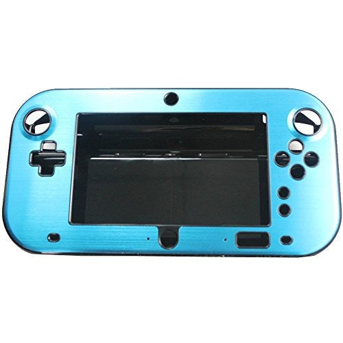 Xfuny (TM) Anti-shock Hard Aluminum Metal Box Cover Case Shell for Nintendo Wii U Gamepad Remote Controller - Light Blue 0