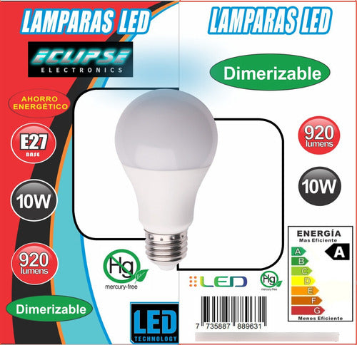 Eclipse LED Dimmable Bulb 10W E27 Neutral Cold Light 1