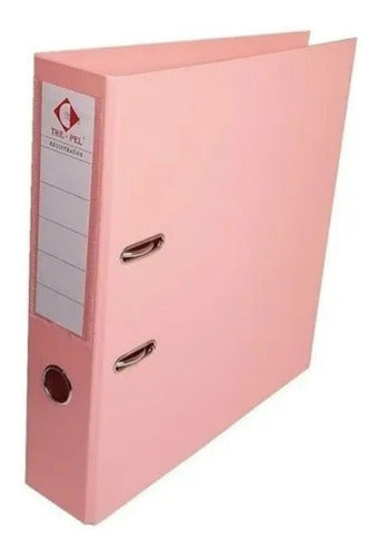 The Pel A4 Wide Spine Pastel Pink Lever Arch File 4