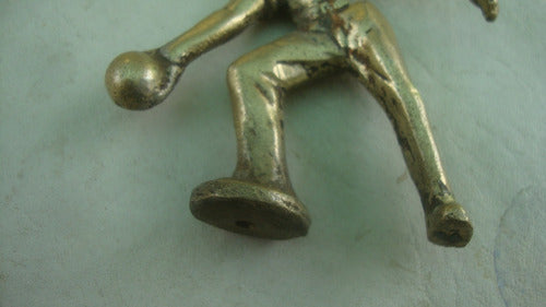 Antiguo Jugador Trofeo Bochas Bronce 7,5 X 2 X 7,8 Alto 2