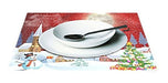 Naanle Winter Holdiay Placemat Set De 6, Arbol De Navidad M 2