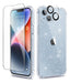 Berfy [3 En 1] For iPhone 14 Plus Case Clear Glitter, Co 0