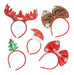 SEVEN STYLE 12 Christmas Headbands, Fun Holiday Decorations 1