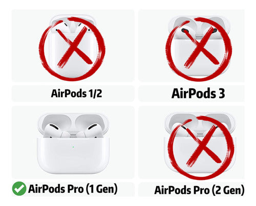 Nike Tika Funda Estuche Para AirPods Pro 1 / Pro 2 Con Correa 3