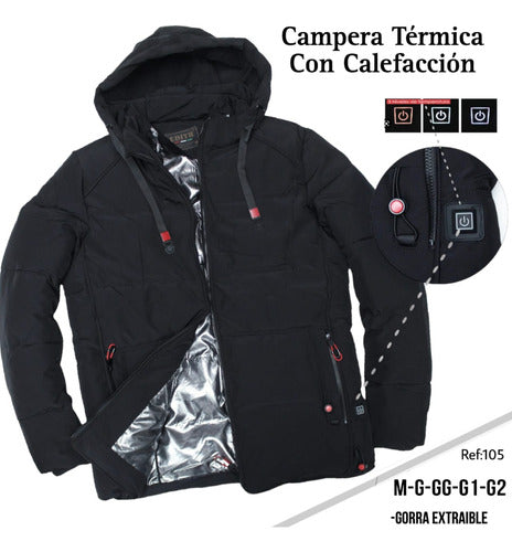 Heated Waterproof Jacket with USB and Battery 0