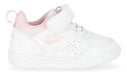 Lotto Set Ace Amf Xviii Velcro Girls' Sneakers in White and Pink 0