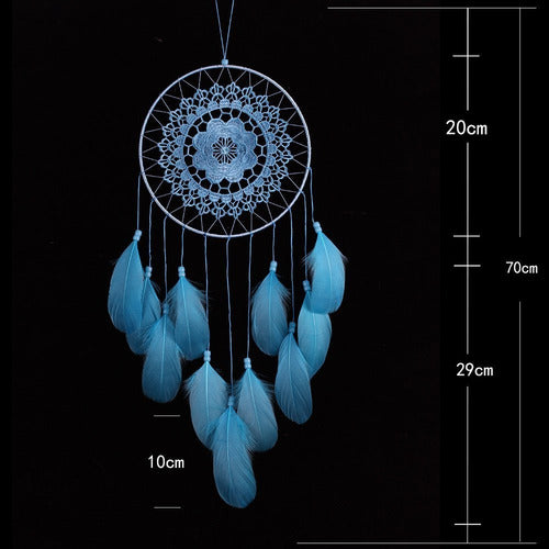 Tellpet Dream Catcher Wall Decor, Blue Decoration 1