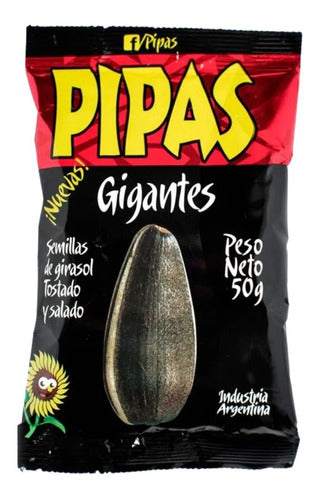 Pipas Girasol Gigantes 50g X6 Unidades - Oferta - Full7x24 0