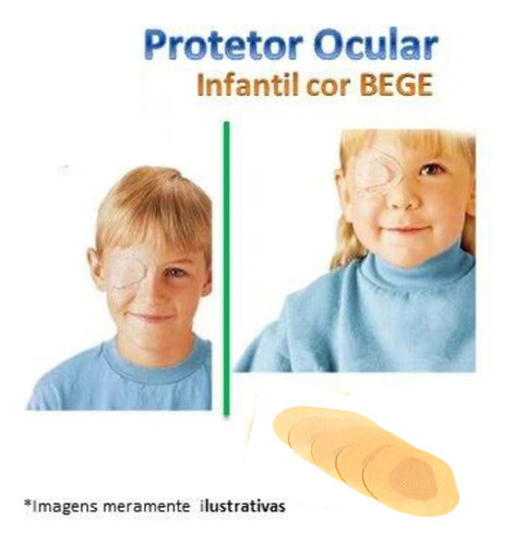 Kit C/10unidades Protetor Ocular Oftam Infantil - 50mmx62mm 4