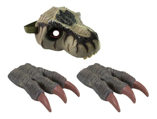 Tiovivo Dinosaur Mask + Claws for Kids 0