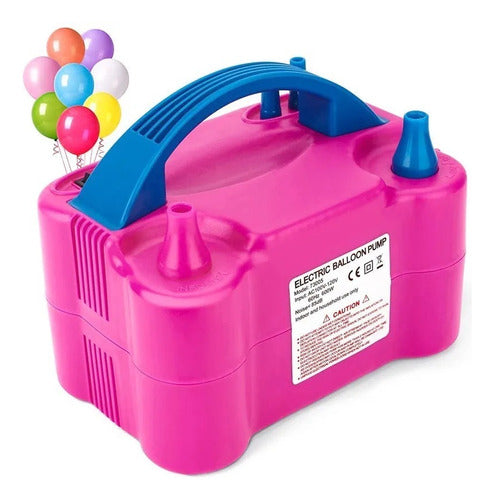 Clicshop Balloon Inflator Compressor with 2 Nozzles 0