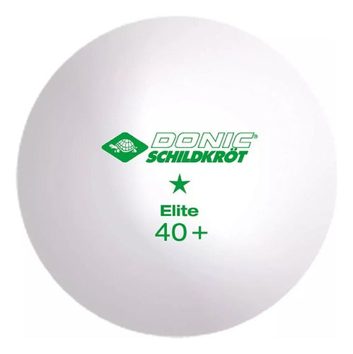 Donic Schildkrot Elite 1 Star Table Tennis Balls - Pack of 6 1