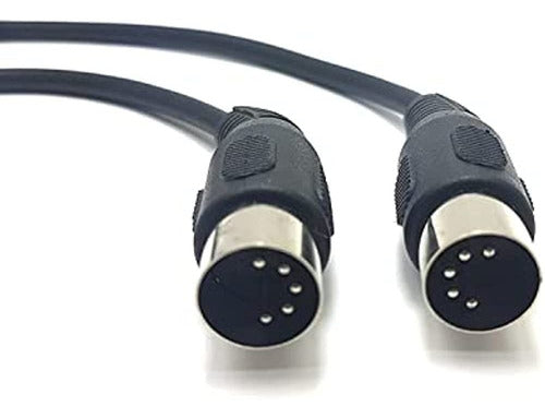 Cable Midi Con Conectores Din De 5 Pines 3 Pies (pies) Negro 1