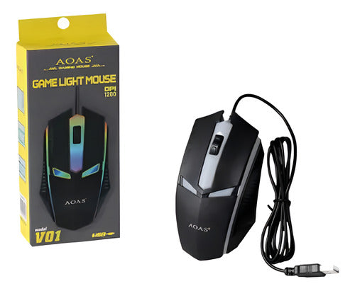 Genérica Mouse Gamer Con Cable Modelo V-01 Dpi 1200 0